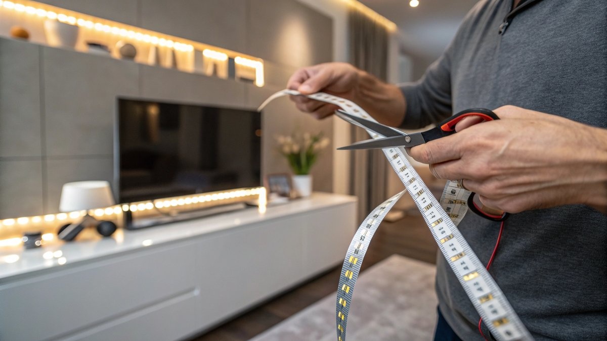 Hoe kort je een LED strip in