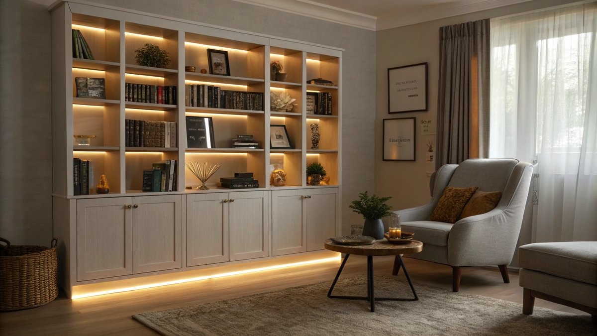 LED strips voor boekenplanken