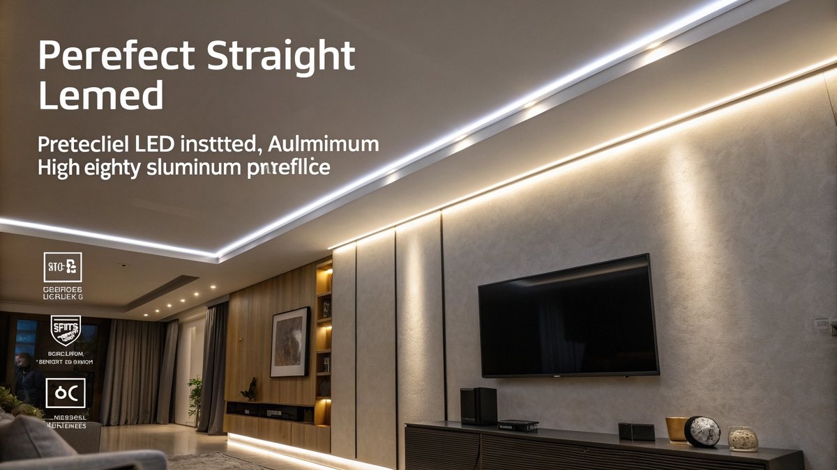 Hoe plaats je een LED strip recht