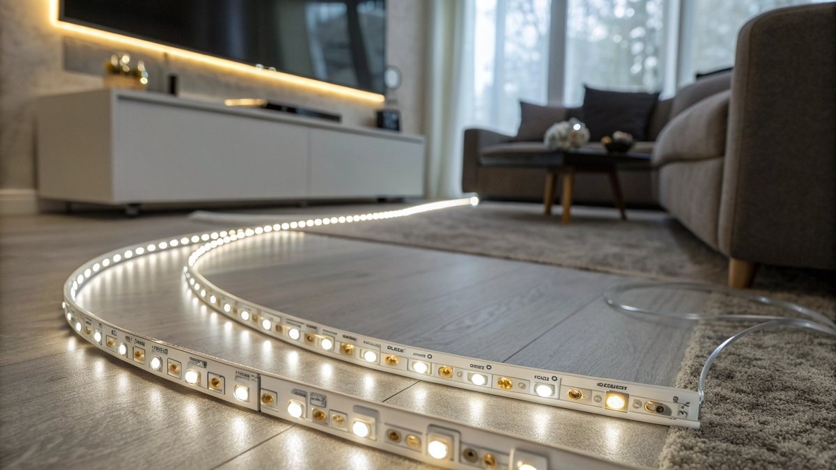 Hoe plaats je een LED strip in een bocht