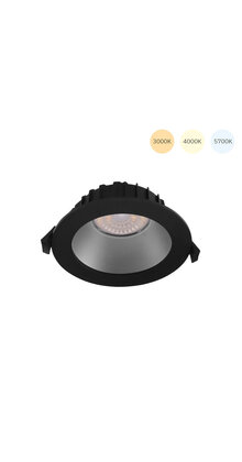 Refl downl mat-Ø145 mm-zwart-3-CCT-260 mA-zonder driver