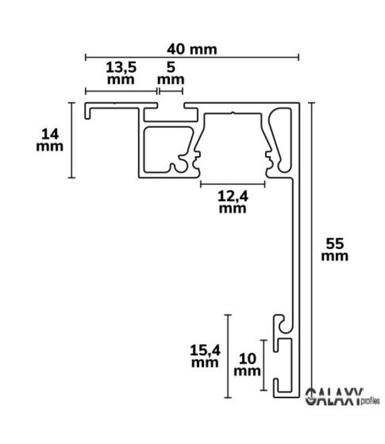 Afdekking GR4  200 cm – Zwart