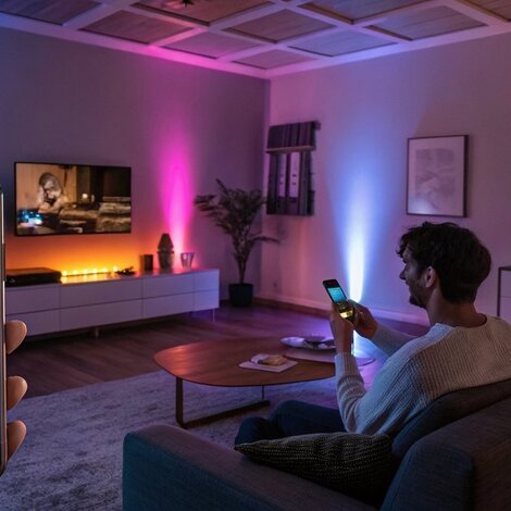 Welke app moet ik downloaden om mijn Philips Hue slimme verlichting te besturen