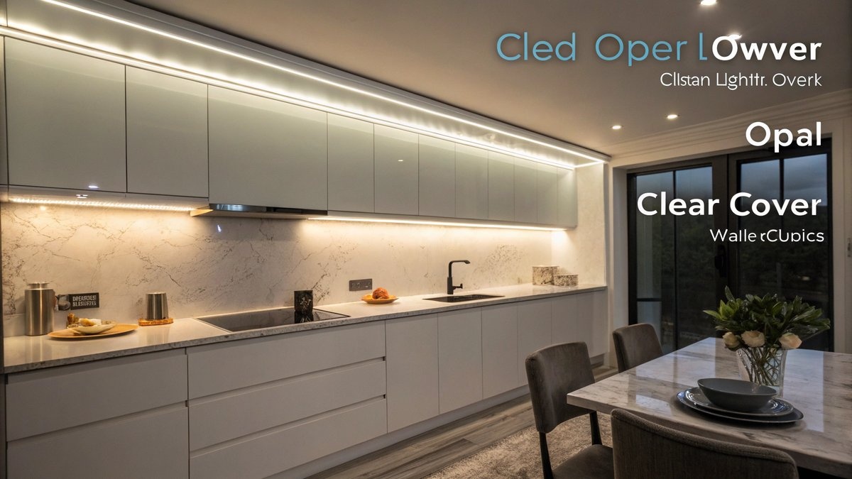 Wat is het verschil tussen een opaal en een heldere afdekking van een LED profiel