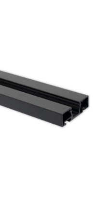 Gordijnrail LED profiel 200 cm  GR1 - Zwart