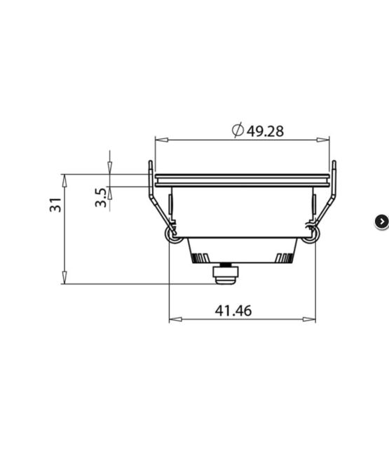 Mini LED spot - kantelbaar - Alu - IP44 - 700mA - 2,5 watt