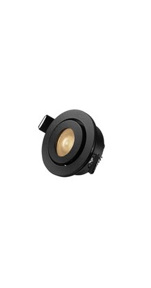 Mini LED spot - kantelbaar - ZWART - IP44 - 700mA - 2,5 watt