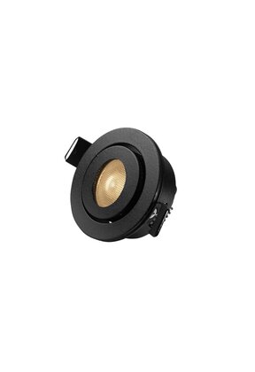 Mini LED spot - kantelbaar - ZWART - IP44 - 700mA - 2,5 watt