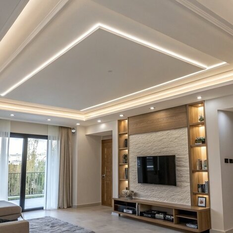 Hoe monteer ik LED profiel GIPS13 voor plafond gipsplaat of hout