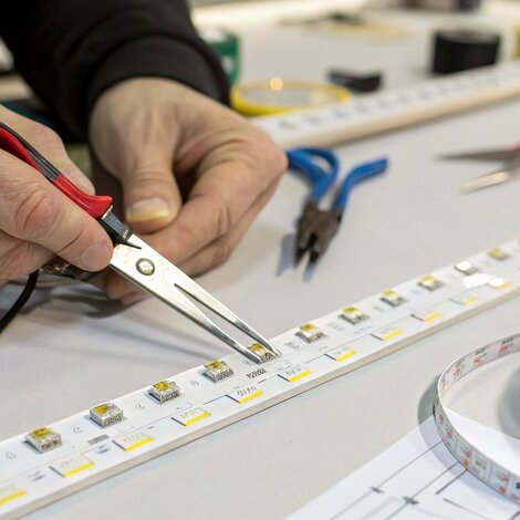 Hoe kun je een LED strip afknippen