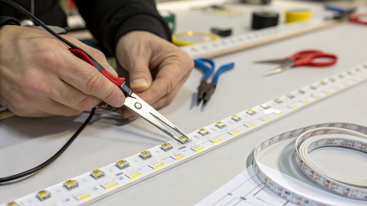 Hoe kun je een LED strip afknippen