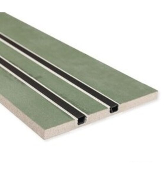 VG2 Vochtbestendig Gipsplaatpaneel 12,5 mm – 2 Profielen 200 cm