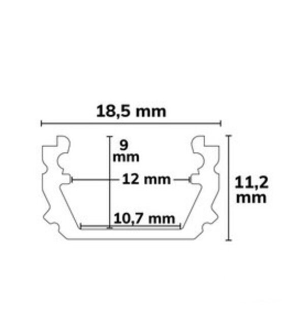 VG2 Vochtbestendig Gipsplaatpaneel 12,5 mm – 2 Profielen 200 cm
