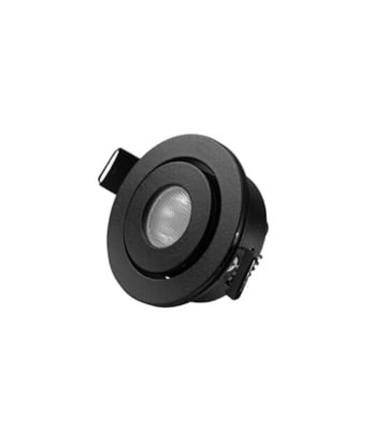 LED Spot Downlight-700mA-2,5W-Zwart-2700K