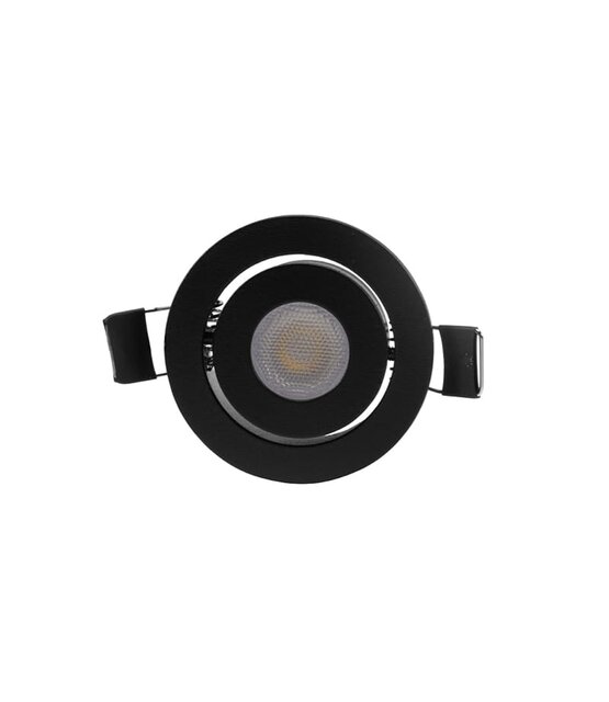 LED Spot Downlight - 700mA - 2,5W - ZWART -3000K