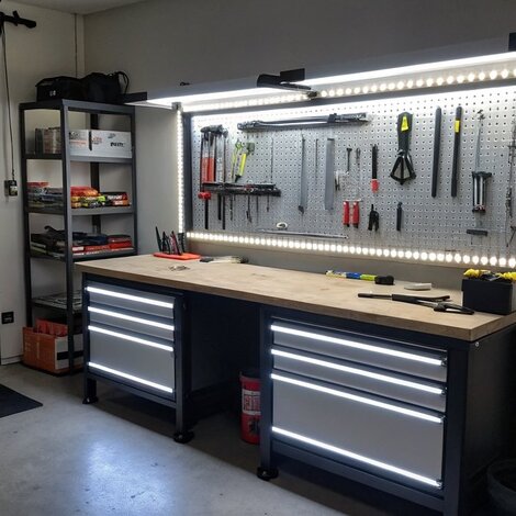 LED strips werkbank