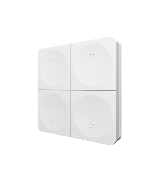 4-voudig draadloos LED Wanddimmer - WIT K4