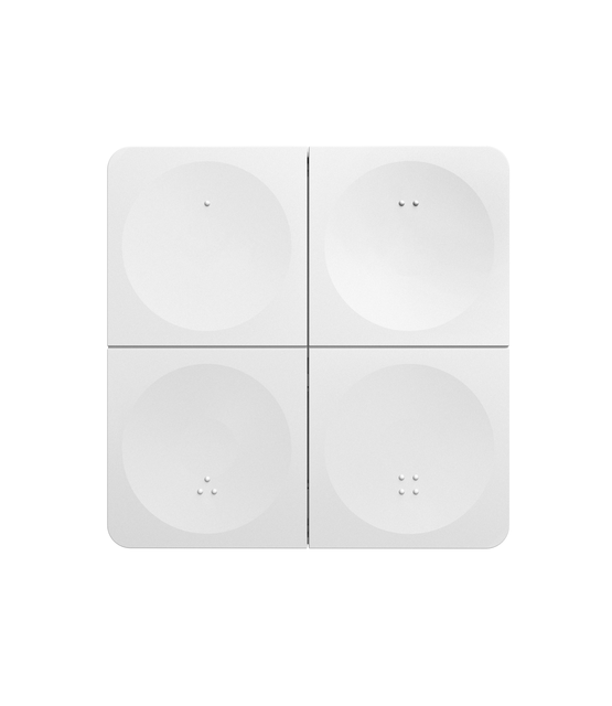 4-zone draadloze LED Wanddimmer - WIT K4