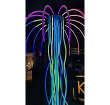 Rond Buigbaar LED profiel met opaal klikafdekking 2 meter - F12DUO - 20 mm x 3,3 mm + afdekking keuze