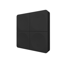 4-voudig draadloos LED Wanddimmer - ZWART4 K