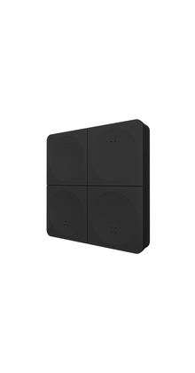 4-zone draadloze zwarte LED Wanddimmer - ZWART K4