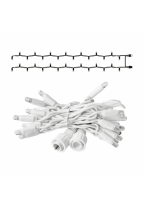 LED Eindstuk Verlichting – 2x1,5m | 6500K Koud Wit | Wit Snoer | 230V IP65