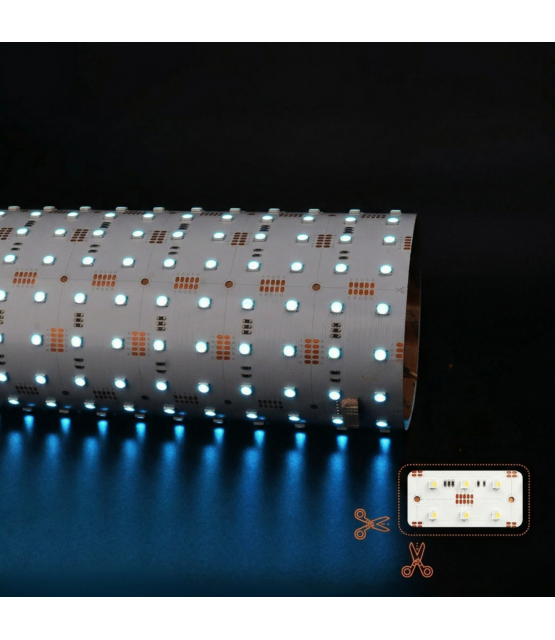 Flexibel LED sheet - 288 LED - RGBWW - Dimbaar - 24 volt IP20 - 49cm x 24,5 cm- Koppelbaar LED Sheet