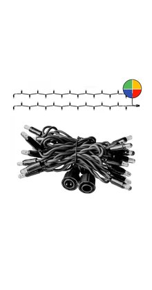 LED Eindstuk Verlichting – 2x1,5m | RGBY Kleuren | Zwart Snoer | 230V IP65