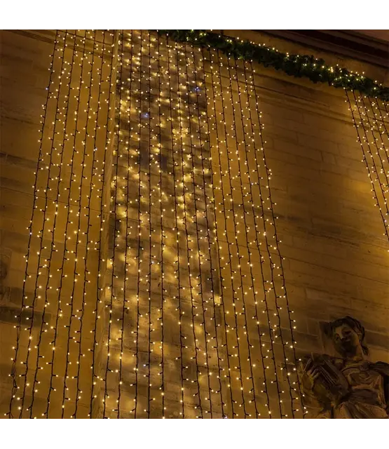 LED Eindstuk Verlichting – 2x1,5m | 3000K Warm Wit | Wit Snoer | 230V IP65