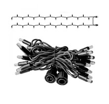 LED Eindstuk Verlichting – 2x1,5m | 3000K Warm Wit | Wit Snoer | 230V IP65