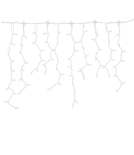 LED ijspegelverlichting 2x0,8m – Koud wit 6500K – Wit snoer – 230V IP65