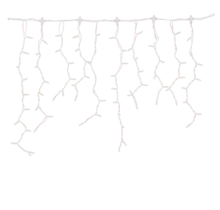 LED ijspegelverlichting 2x0,8m – Warm wit 3000K – Wit snoer – 230V IP65