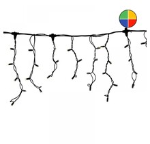 LED IJspegelverlichting 2x0,4m – RGBY Kleuren – Zwart Snoer – IP65 – 230V Pro Systeem