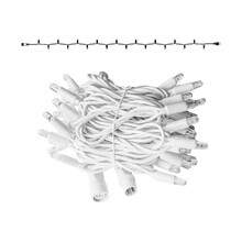 LED kerstlichtsnoer 10 meter – Warm wit 3000K – Wit snoer – 230V systeem (IP65)