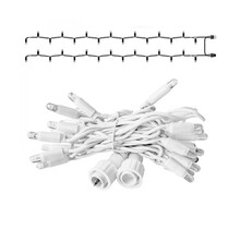 LED eindstuk verlichting 2x1,5m – Warm wit 3000K – Wit snoer – 230V IP65