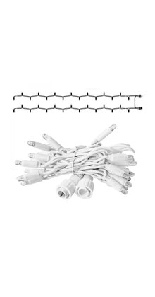 LED eindstuk verlichting 2x1,5m – Warm wit 3000K – Wit snoer – 230V IP65