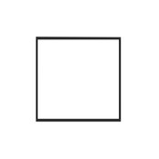 LED paneel - 60x60 - Opbouwframe - zwart