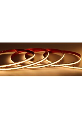 HIGH POWER COB 5mm LED strip 24 volt extra warm wit 10W 1000LM 480 LED p/m IP20 2700K - 5 meter