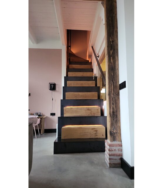 HIGH POWER COB 5mm LED strip 24 volt extra warm wit 10W 1000LM 480LED p/m IP20 2700K - 5 meter