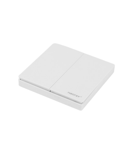 PUSH draadloos  LED Wanddimmer - 2 voudig - WIT PUSH3-2