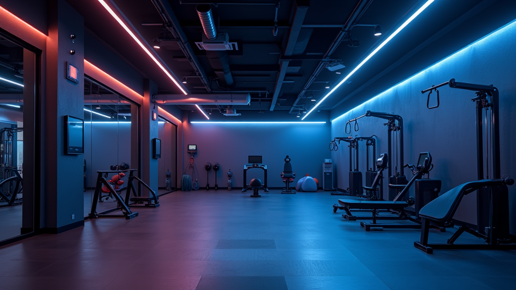 LED verlichting fitnessruimte
