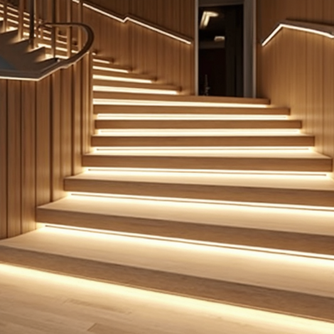 Traptrede LED profielen