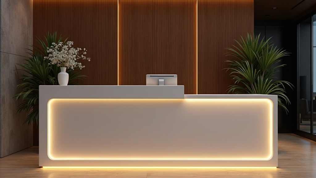 LED strips voor een balie