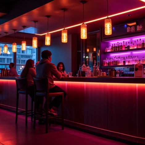 LED strip voor een bar