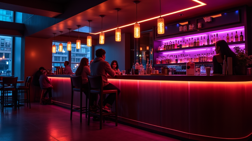LED strip voor een bar