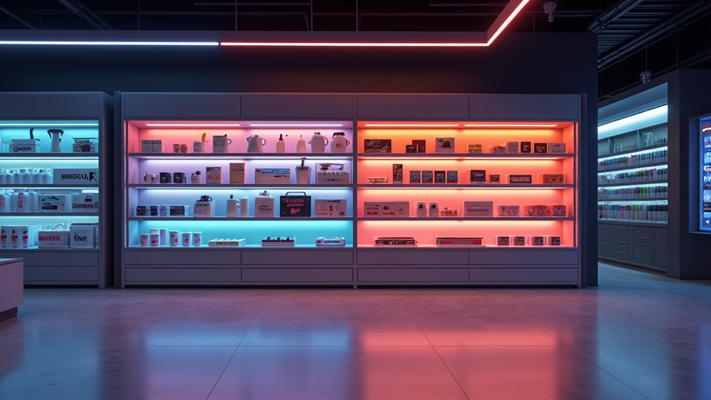 LED strips voor winkelschappen