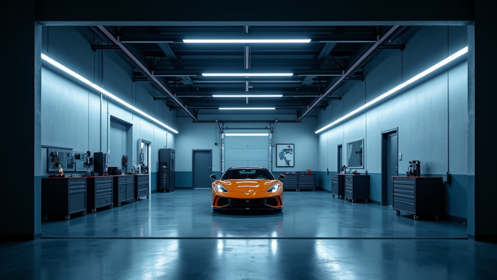 LED strips autogarage