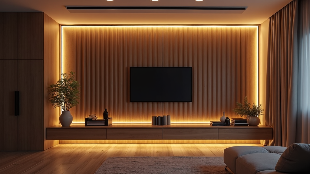 Verlichting afscheidingsmuur