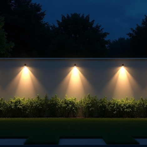 Verlichting scheidingsmuur