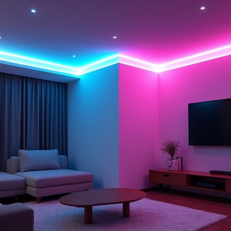 RGB LED strip hoekconnector
